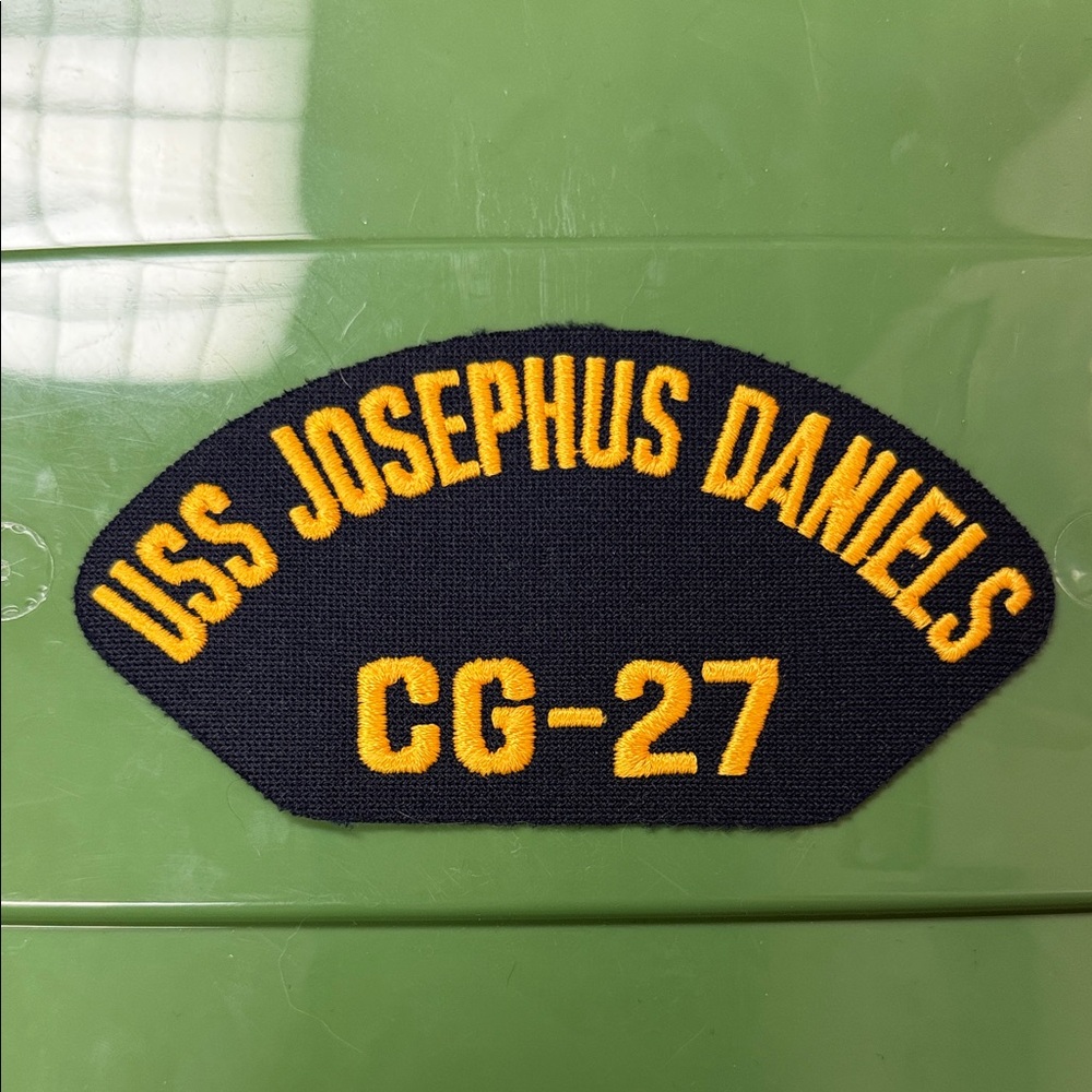 USS Josephus Daniels CG-27 embroidered naval Patch